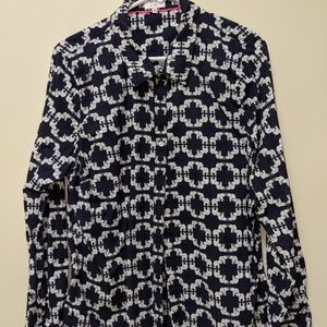 Crown & Ivy Elephant Button Up Shirt - XL